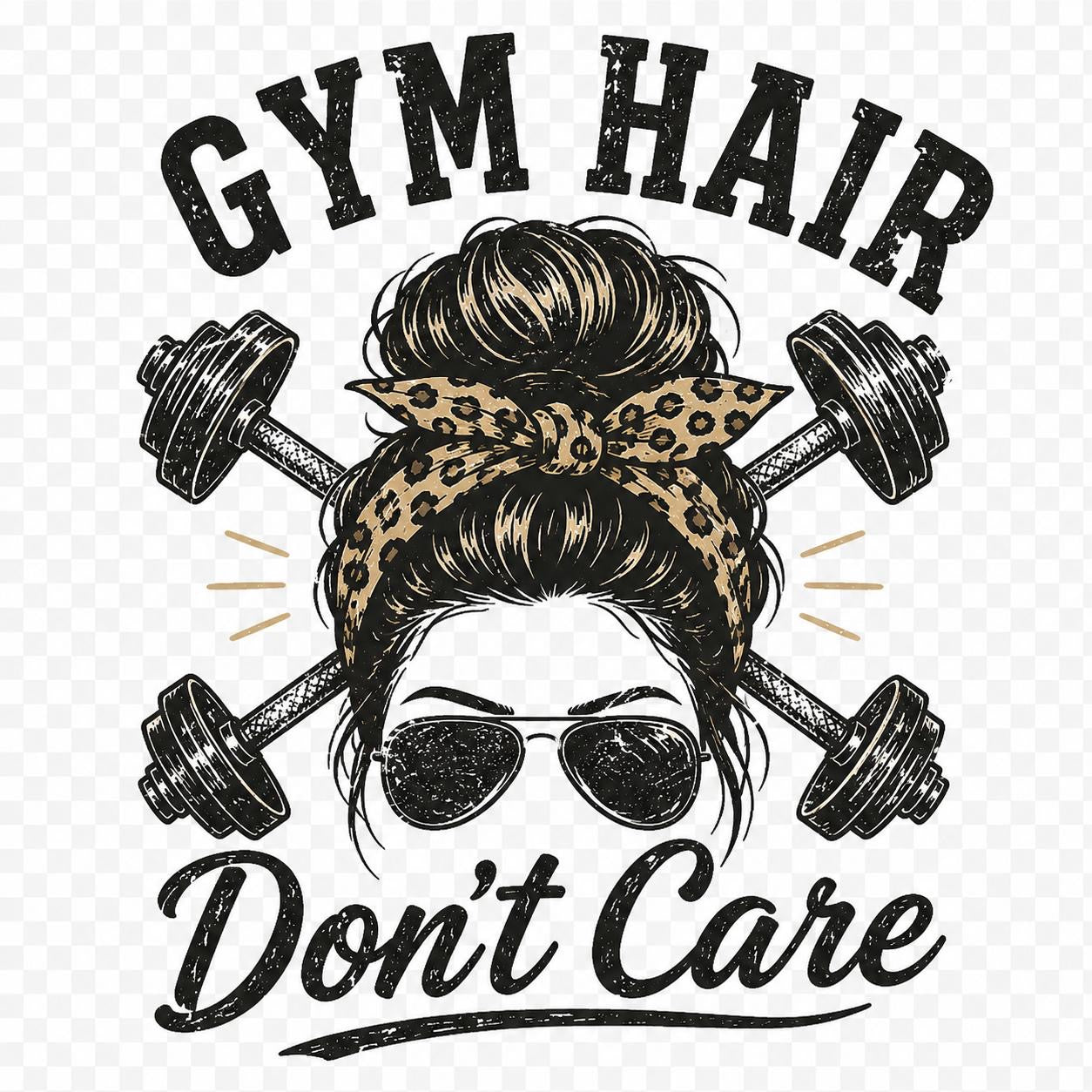 Gym hate don’t care T-shirt design